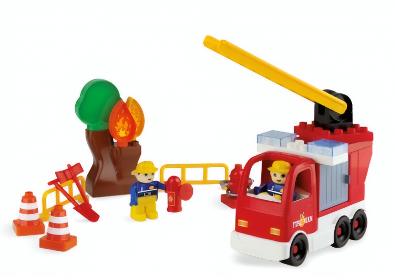 Unico bouwset brandweer ladderwagen 44 delig