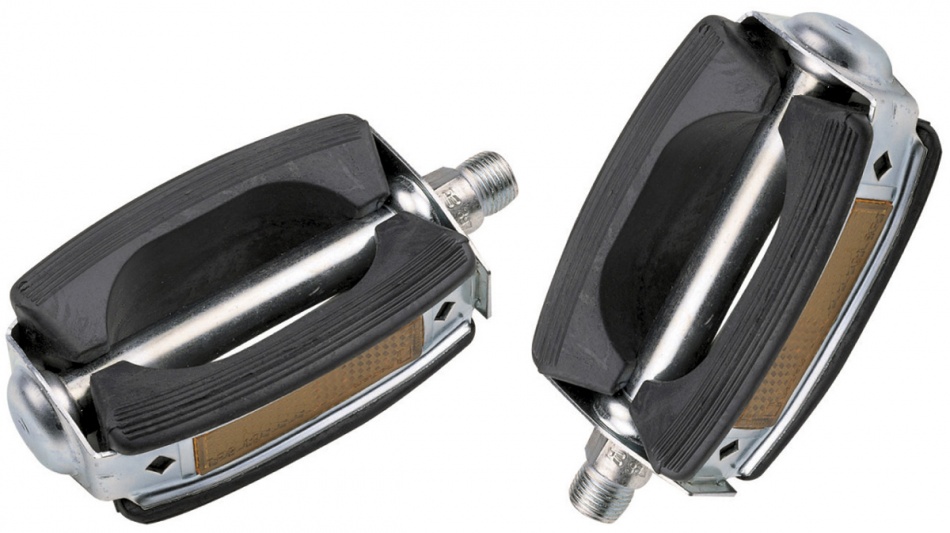 Union platformpedaal stadsfiets sp 689 9/16 inch zilver set