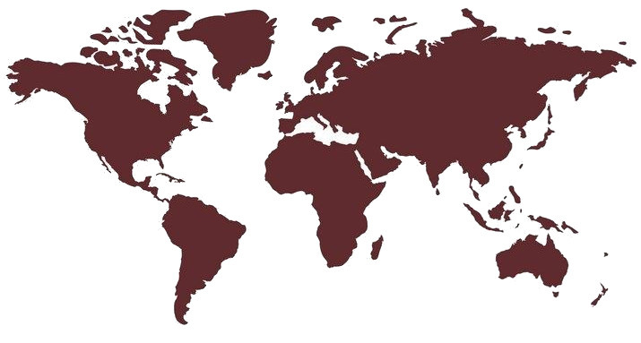 United Entertainment samolepka na stenu mapa sveta 180 cm vinylová červená