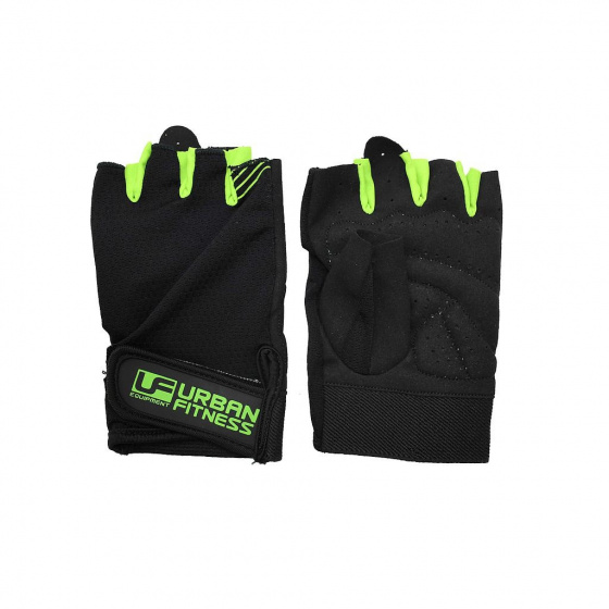 fitness gloves cotton black/green size XS