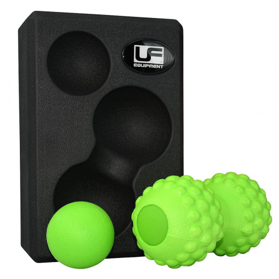 massage set foam black/green 3-piece
