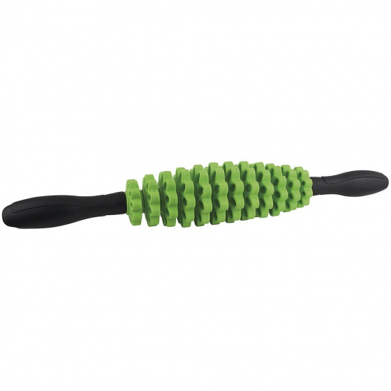 massage stick 44 cm rubber green