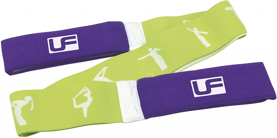 resistance tape 100 cm latex green/purple
