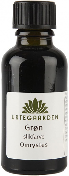 Urtegaarden kleurstof groen, 30 ml