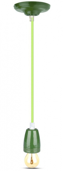V-TAC závesná lampa VT-7998 E27 60W 4,7 x 75 cm porcelánová červená