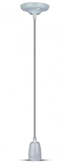 V-TAC závesná lampa VT-7998 E27 60W 4,7 x 75 cm porcelánová červená