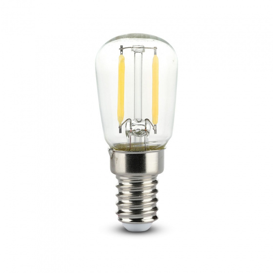 V-TAC led lampa VT-1952 2,6 x 5,8 cm 2W E14 2700K sklo biele