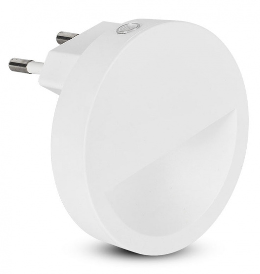 V-TAC nočné svetlo okrúhle VT-86 led 0,45W 10lm 4000K biele