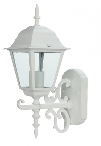 V-TAC nástenné svietidlo VT-760 E27 60W IP44 hliník/sklo matné biele
