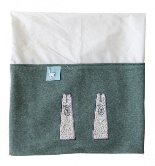 sheet and pillowcase Lama 100 x 150 cm white/green