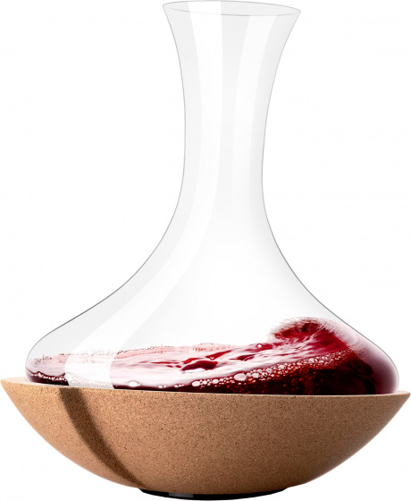 Vacu Vin karaf Swirling 1 liter 23 x 28 cm glas/kruk transparant Vacu Vin karaf Swirling 1 liter 23 x 28 cm glas/kruk transparant