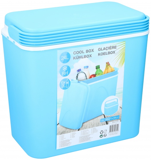 cool box 24 liters light blue