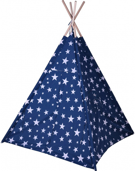 Valetti stan tepee junior 160 x 103 cm polyester tmavomodrý