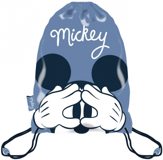 gym bag Mickey Mouse 33 x 44 cm polyester blue