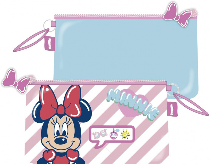 Arditex toilettas minnie mouse junior 24 x 14 cm roze/blauw