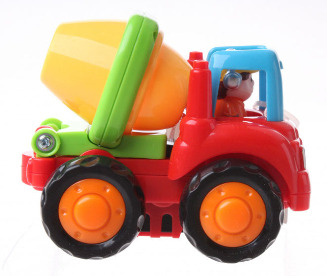 Toys Amsterdam cementwagen junior 10 cm rood/geel