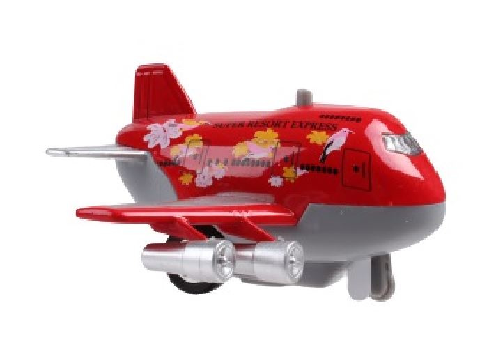 Toys Amsterdam jet vliegtuig sonic jumbo jet 9 cm die cast rood