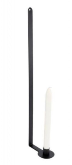 Gifts Amsterdam svietnik Jax 50 cm oceľový čierny