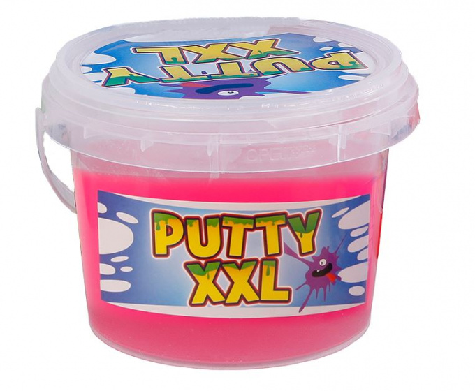 Toys Amsterdam slizové vedro Putty XXL trblietky junior 350 gramov ružové
