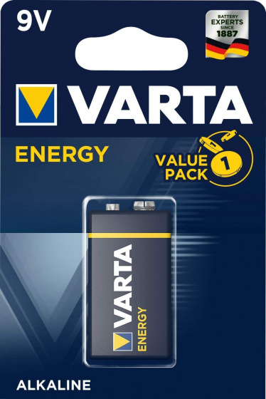 Varta batterij 6LR61 Alkaline Energy 9V per stuk Varta batterij 6LR61 Alkaline Energy 9V per stuk