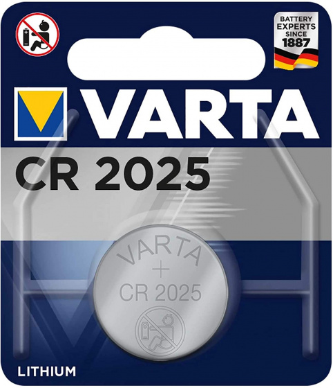 Varta gombíková batéria CR2025 lítiová 3V každá