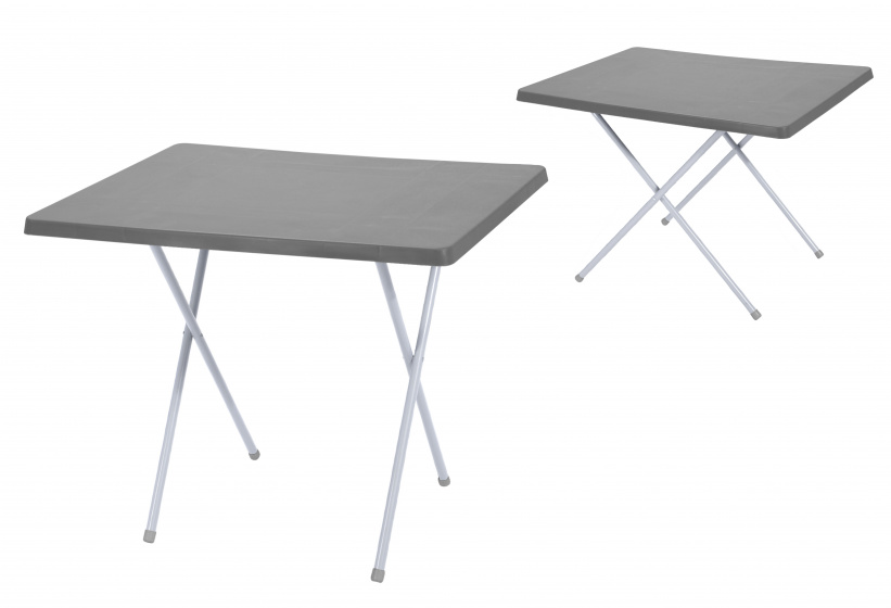 folding table 60x80 cm grey