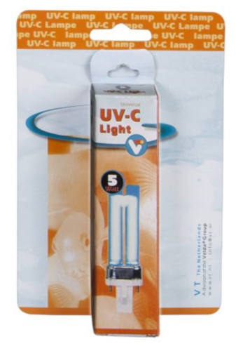 Velda pl-lampa UV-C VT 5 watt 13 cm priehľadné sklo