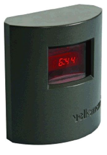 Velleman hodiny LED 10,1 x 9,2 cm čierne