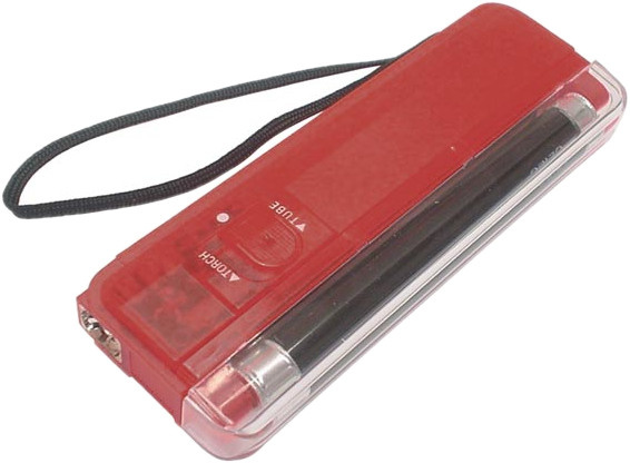 Velleman mini UV lampa 162 x 55 mm batéria červená