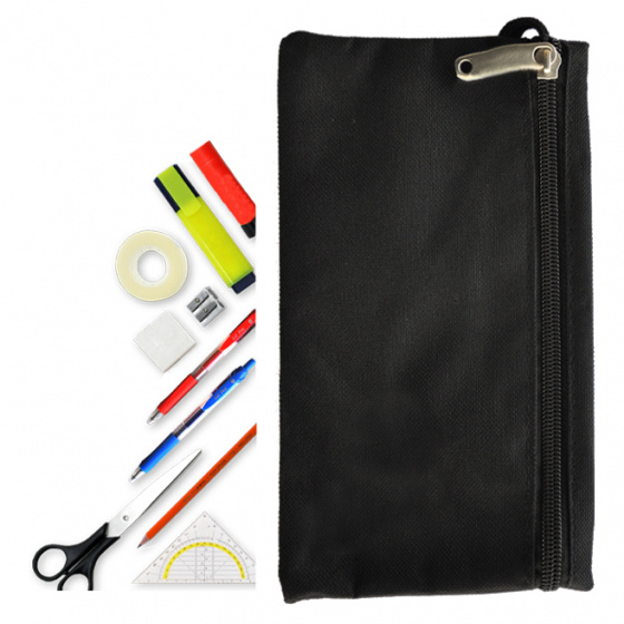 Verhaak etui gevuld polyester 22 cm zwart 23 delig