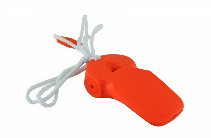 Verhaak fluitje apito oranje one size