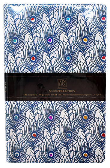 Verhaak zápisník 21 x 15 cm kartón/papier modrý/biely