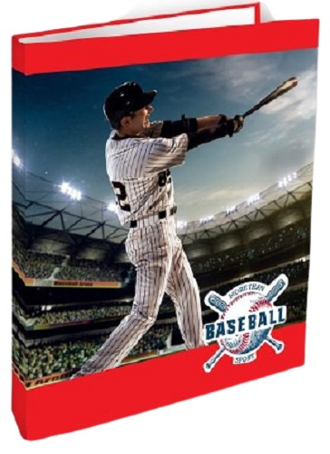 Verhaak krúžkový zakladač Baseball 23 krúžkový zakladač A4 kartón/oceľ červená