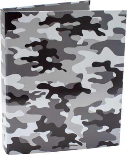 Verhaak krúžkový zakladač Camouflage 23 krúžkový zakladač A4 kartón sivý