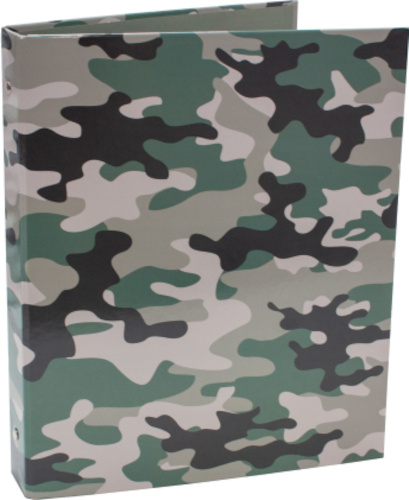 Verhaak krúžkový zakladač Camouflage 4 krúžkový zakladač A4 kartón zelený