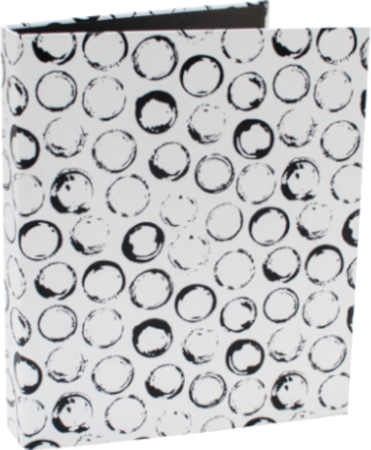 Verhaak krúžkový zakladač Flow bubbles 2-krúžky A4 biela/čierna