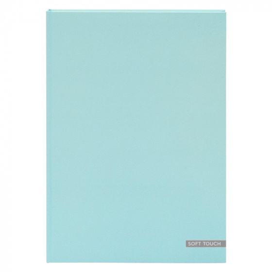 Verhaak zápisník Soft Touch Pastel A5 rad modrý
