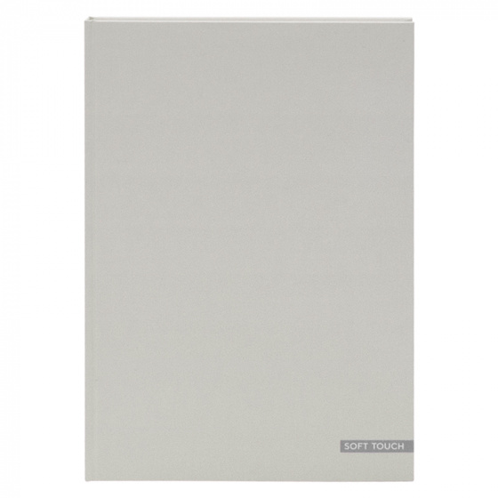 Verhaak zápisník Soft Touch Pastel A5 rad sivý