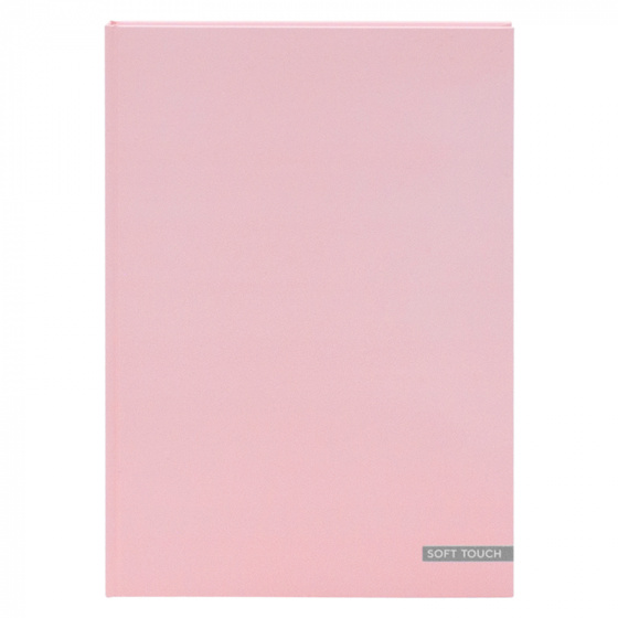 Verhaak zápisník Soft Touch Pastel A5 rad ružový