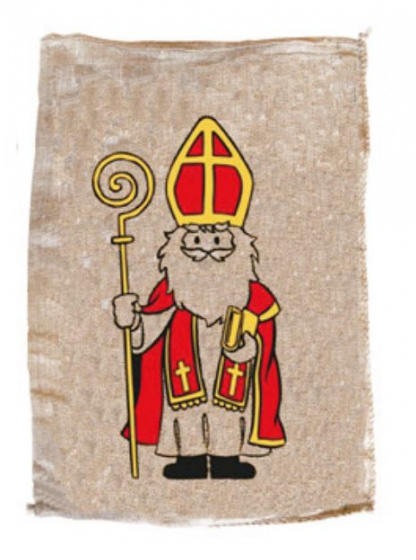 Verhaak Santa Claus taška 50 x 35 cm jutovo hnedá