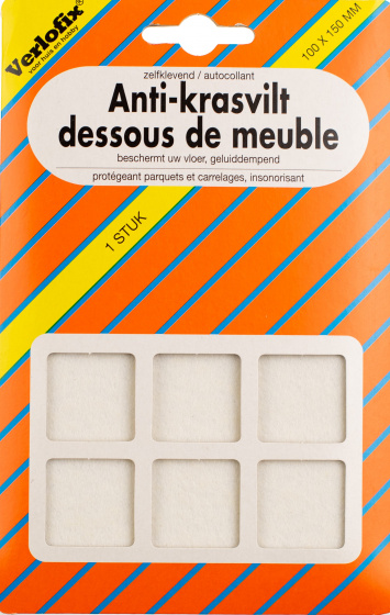 Verlofix vystrihnúť filc samolepiaci 100 x 150 mm biely