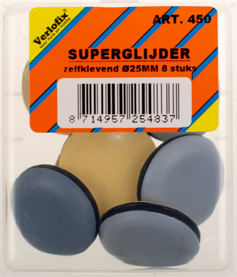 Verlofix nábytkový klzák samolepiaci priemer 25mm šedý 8ks