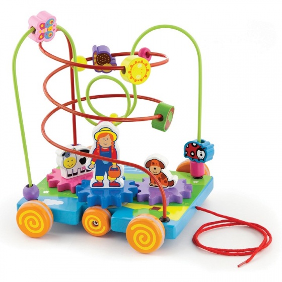 beaded frame on wheels 26 cm