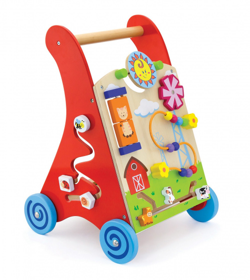 Viga Toys loopwagen junior 45,5 cm hout Viga Toys loopwagen junior 45,5 cm hout