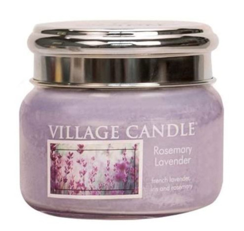 Village Candle vonná sviečka Rosemary Lavender 9,5 cm vosk/sklenený orgován