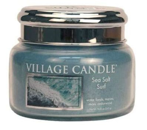 Village Candle vonná sviečka Sea Salt Surf 9,5 cm vosk/sklo modrá