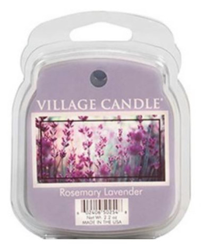 Village Candle vonný vosk Rosemary Lavender 3 x 8 x 10,5 cm orgován