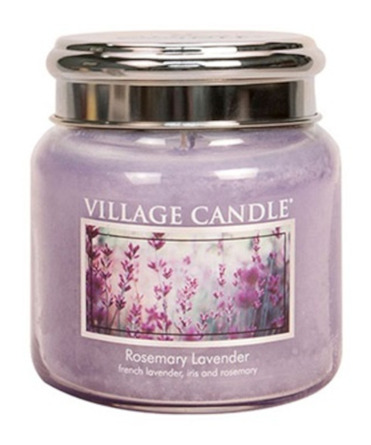 Village Candle sviečka Rosemary Levanduľa 9,5 x 11 cm vosková orgován