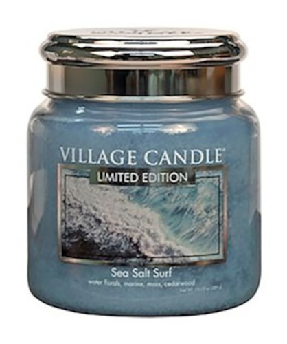 Village Candle sviečka Sea Salt Surf 9,5 x 11 cm vosková modrá