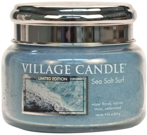 Village Candle sviečka Sea Salt Surf 9,5 x 8 cm vosková modrá